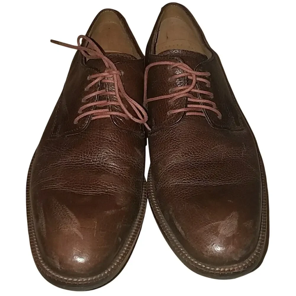 Cole‎ Haan men's brown leather oxfords sz 7